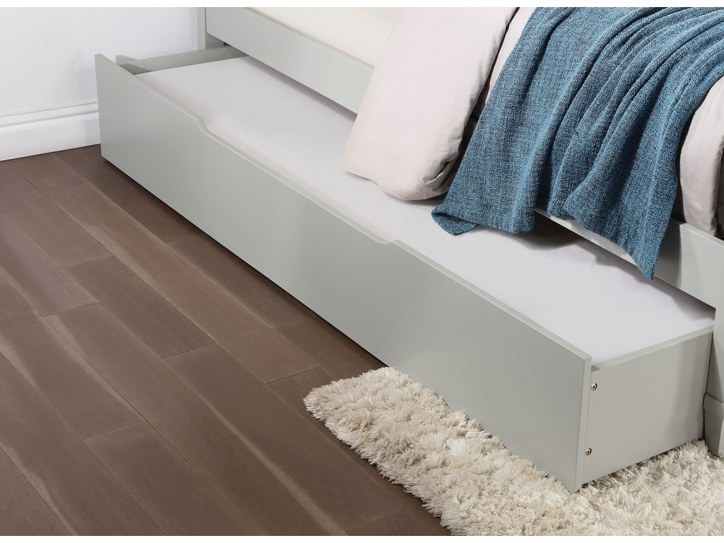 Full Bed w/ Trundle, Gray - image 3