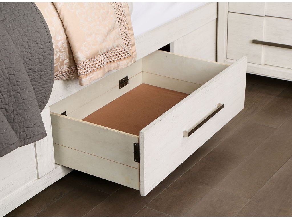 Cal.King Bed, White - image 1