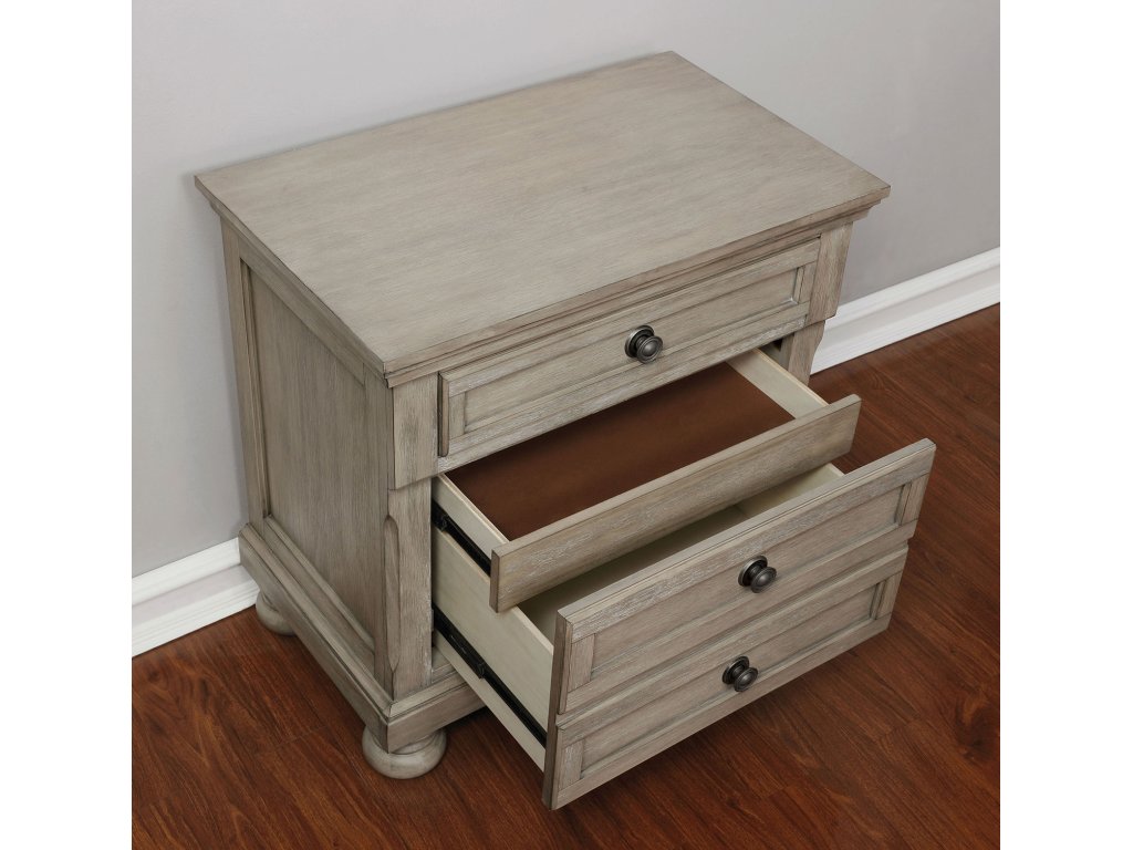 Cal.King Bed, Gray - image 1