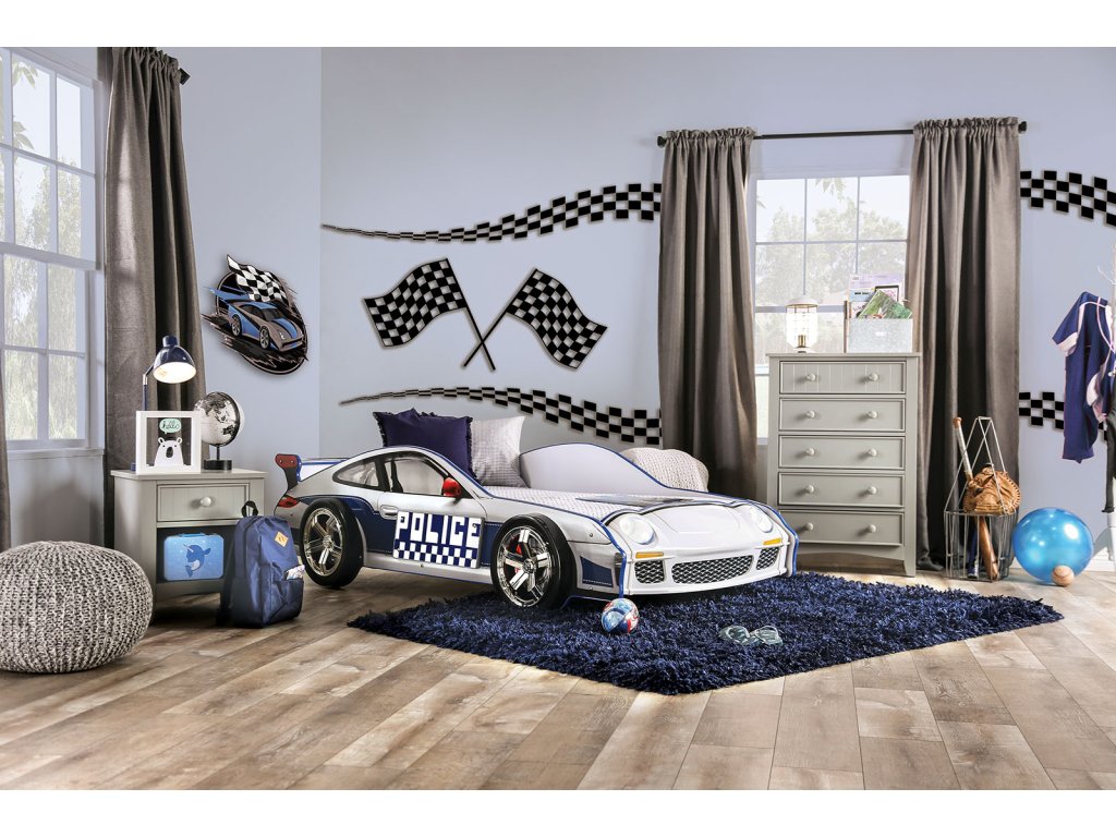 Twin Bed, Blue - main image