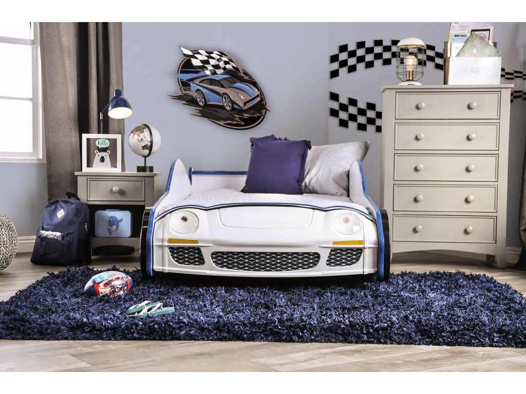Twin Bed, Blue - image 3
