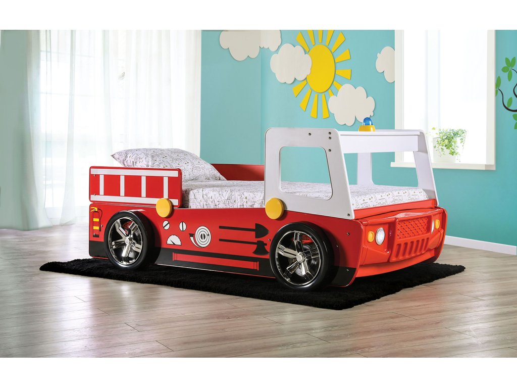 Twin Bed, Red - main image
