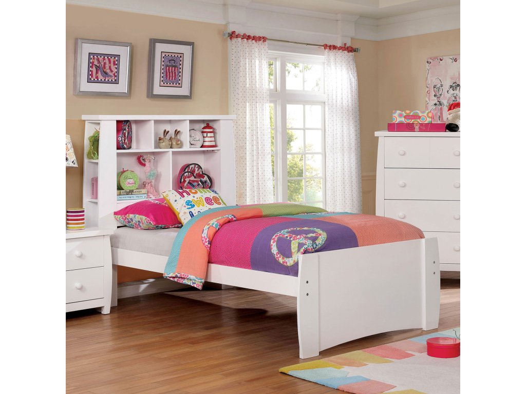 Twin Bed, White - main image