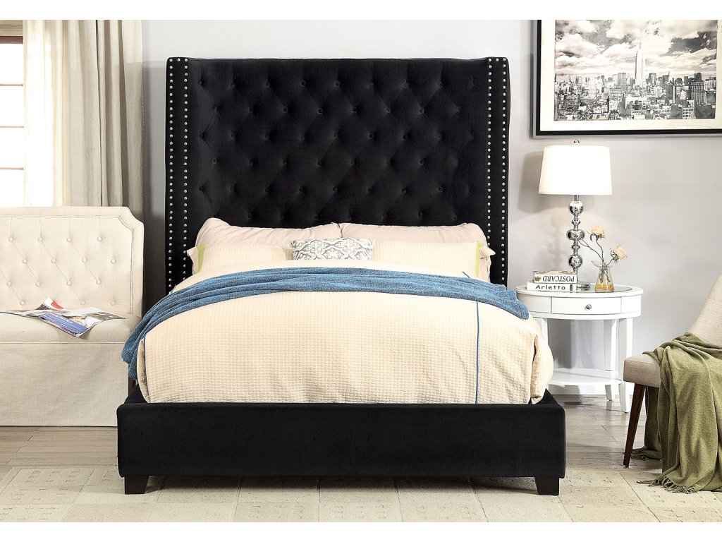 E.King Bed, Black - main image