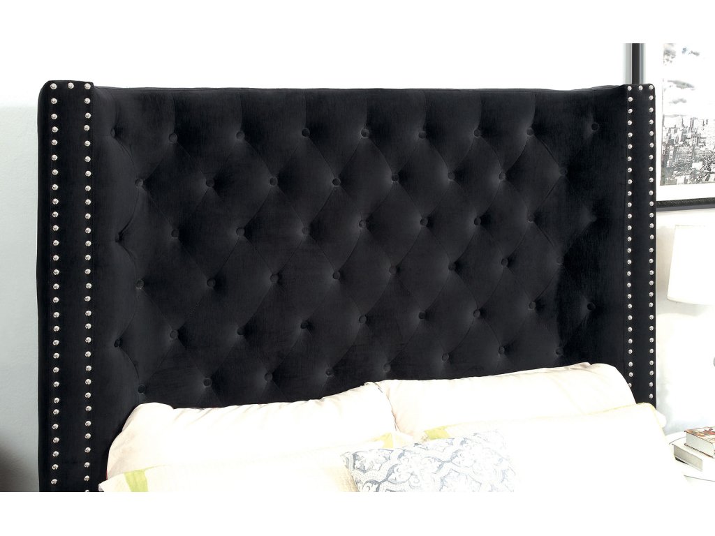E.King Bed, Black - image 1