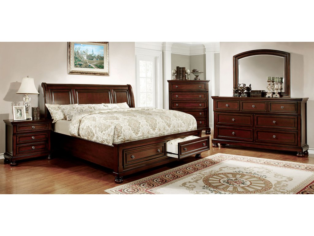 5 Pc. Queen Bedroom Set w/ Chest - main image