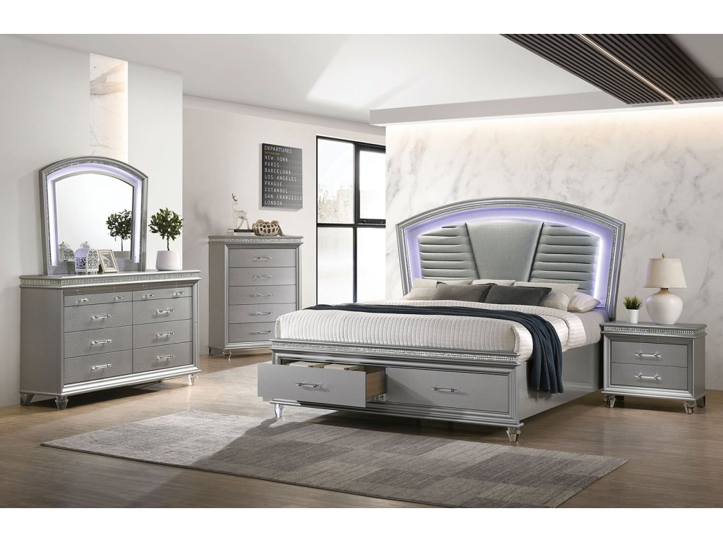 Nightstand, Silver - image 1