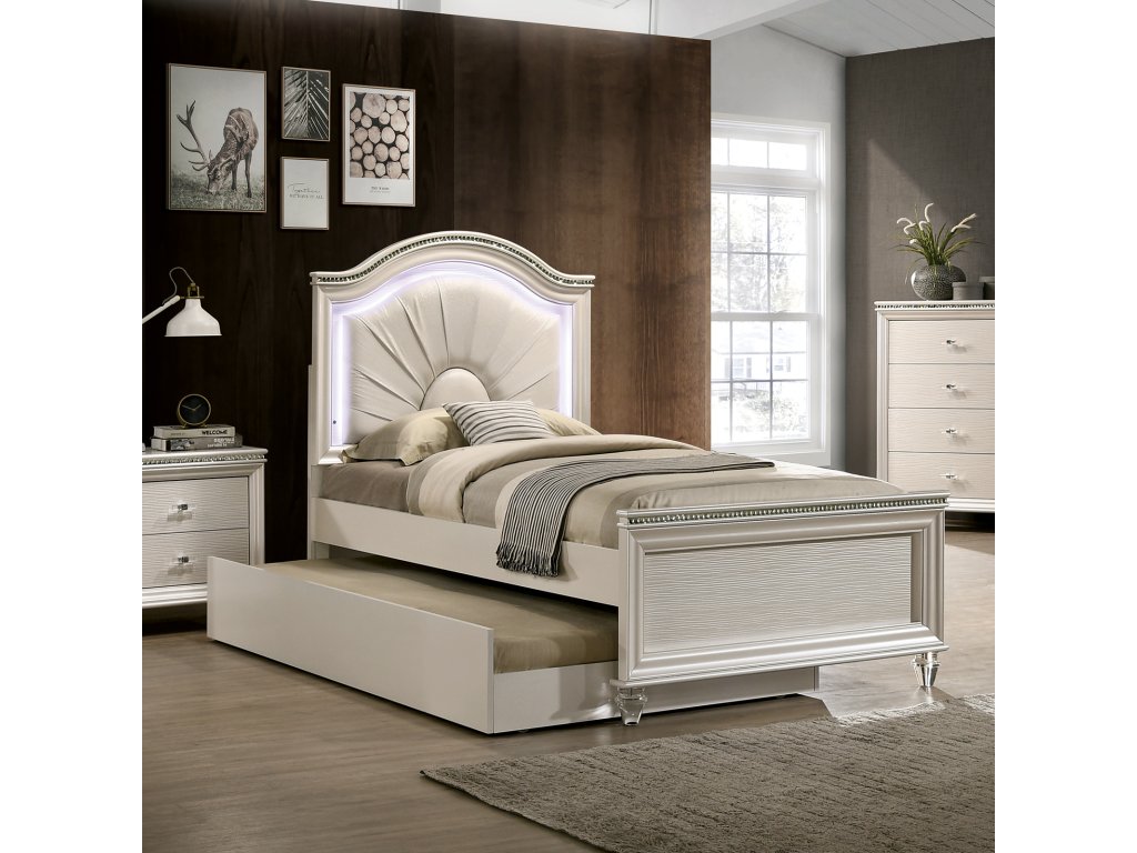 Full Bed, Pearl White - main image