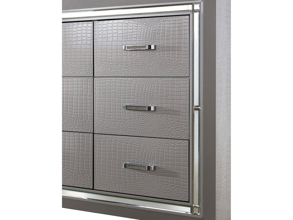 Cal.King Bed, Silver - image 4