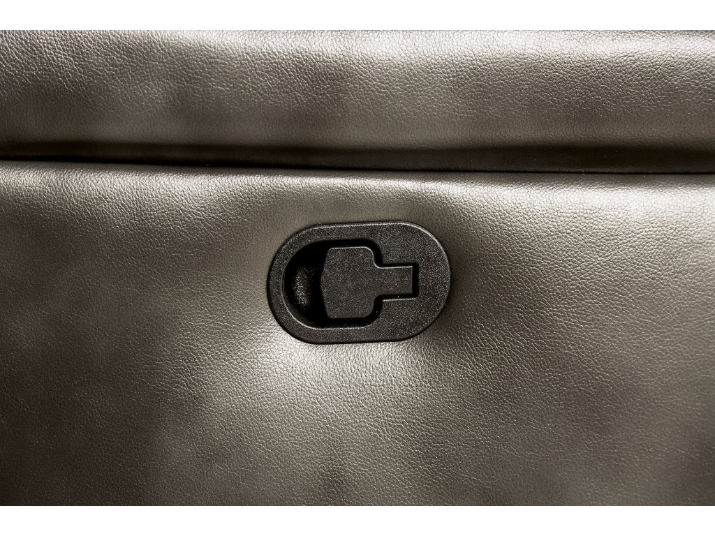 Sofa, Dark Gray Leatherette - image 4