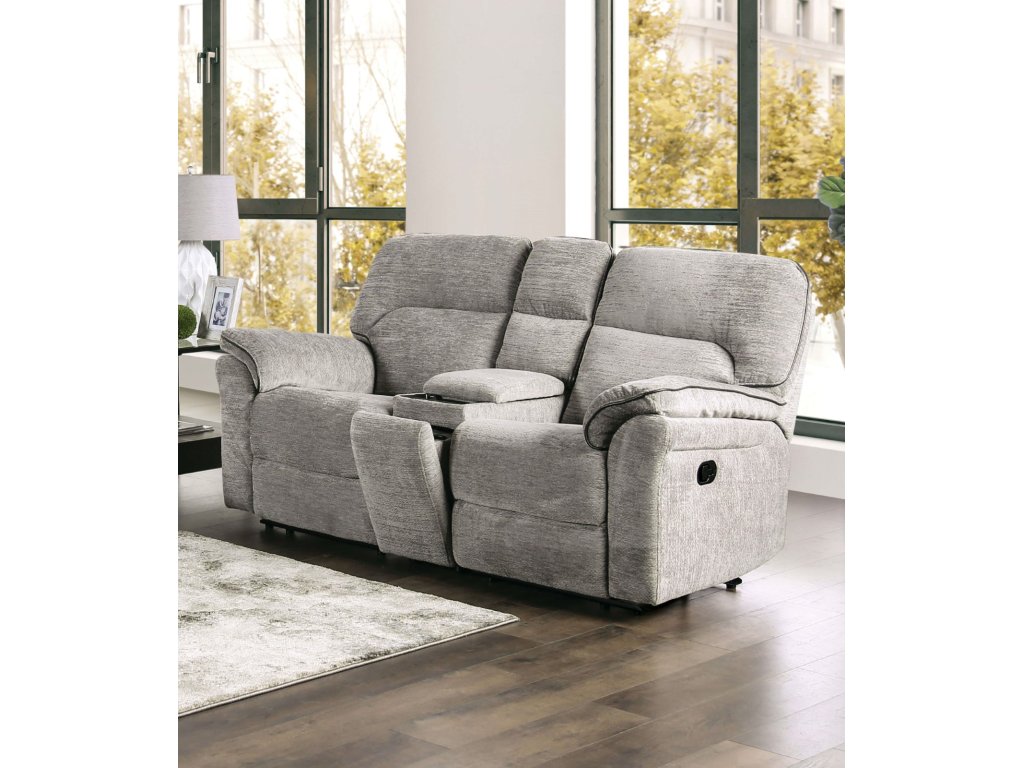 Loveseat, Light Gray Fabric - main image