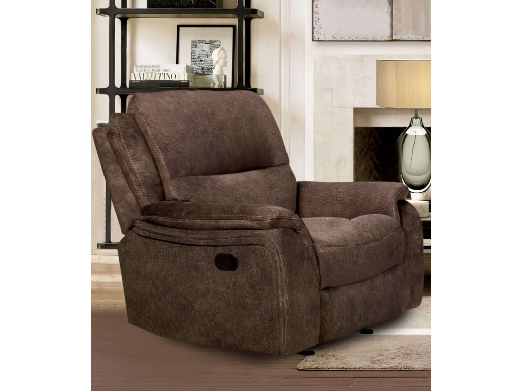 Glider Recliner, Dark Brown - main image