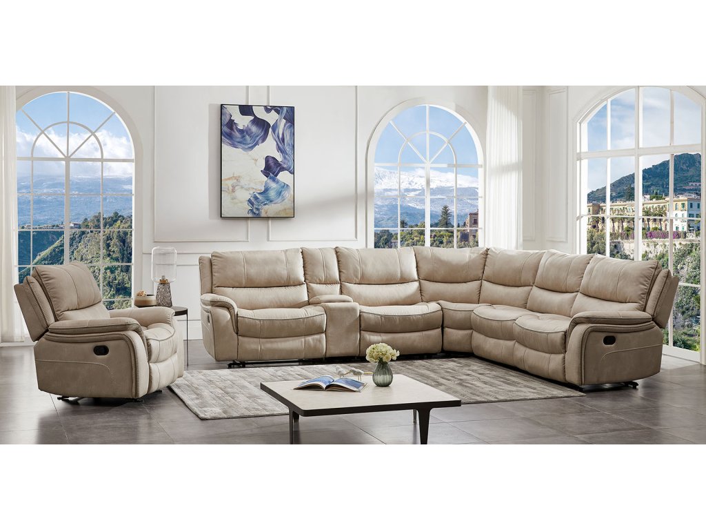 Sectional, Beige - image 2