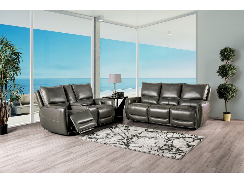 Power Recliner, Gray - image 1