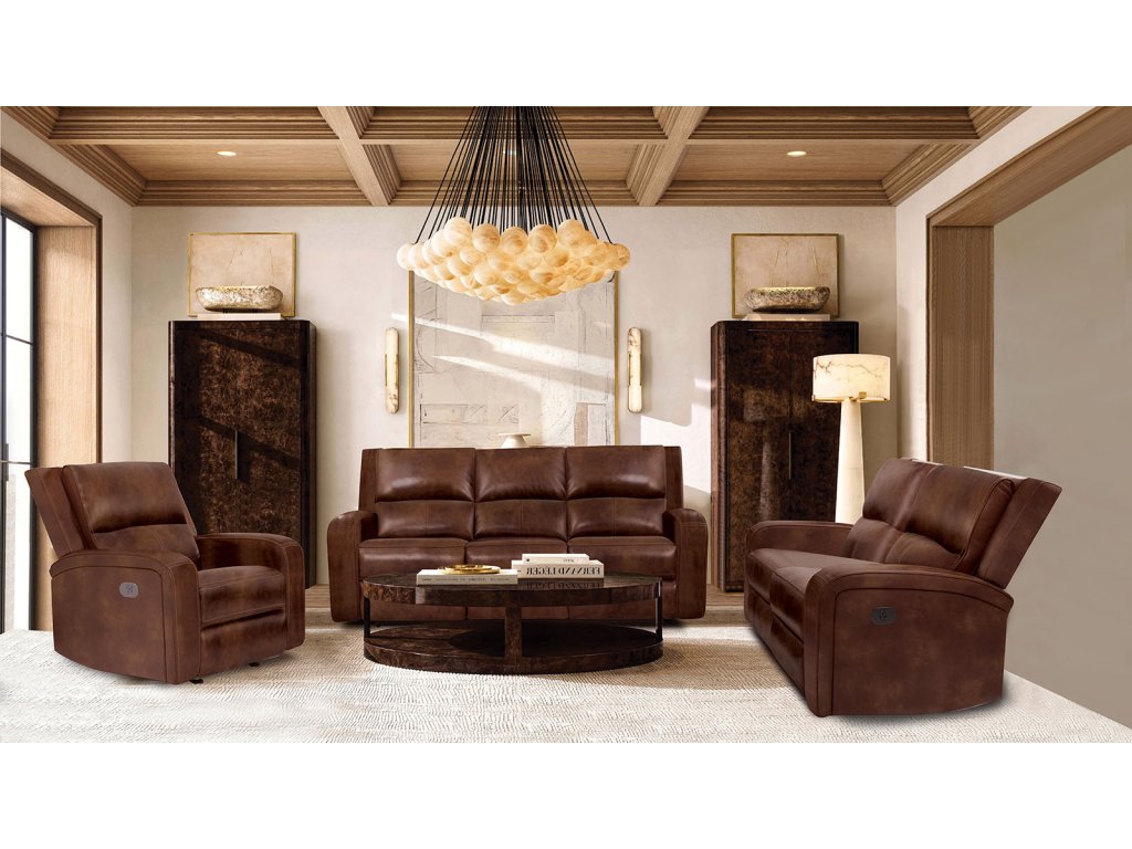 Power Sofa, Medium Brown - image 1