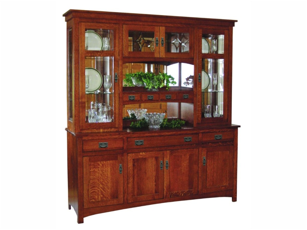 Townline Cape Cod Mission 4 Door Hutch Hutch Cabinet, primary thumbnail
