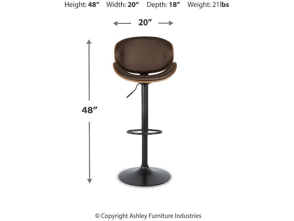 Bellatier Adjustable Height Bar Stool - image 3