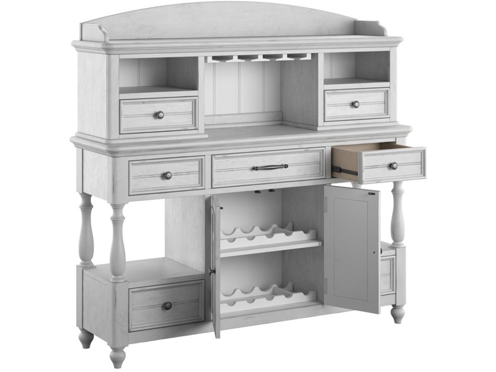 New Haven - 2Pc - Server & Hutch Set - image 1
