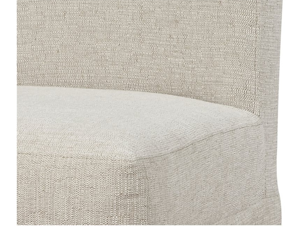 Parsons Chair Upholstered-White Linen - image 1