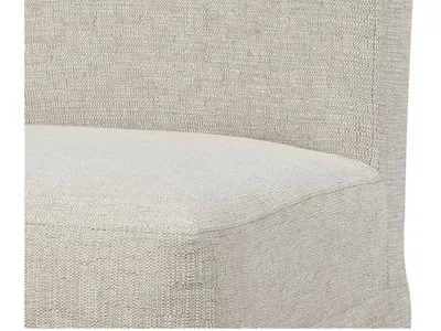 Parsons Chair Upholstered-White Linen