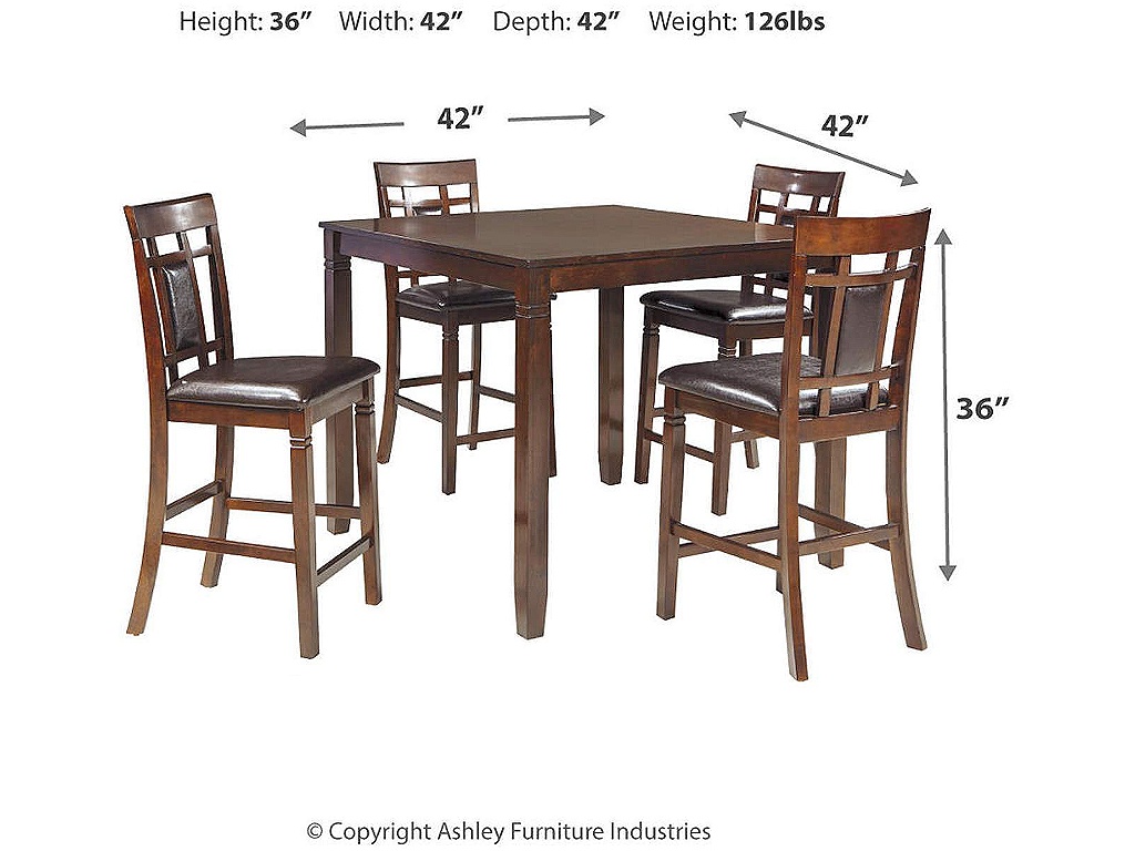 Bennox Counter Height Dining Table and Bar Stools (Set of 5) - image 3