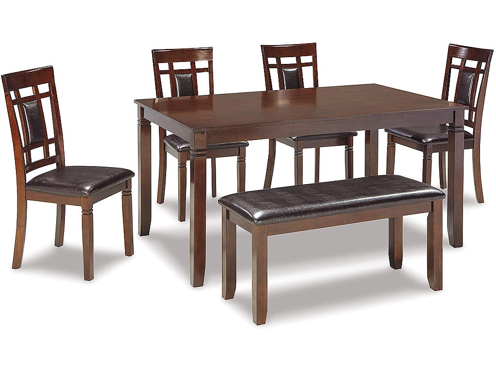 Bennox Dining Table and Chairs with Bench (Set of 6) - main image
