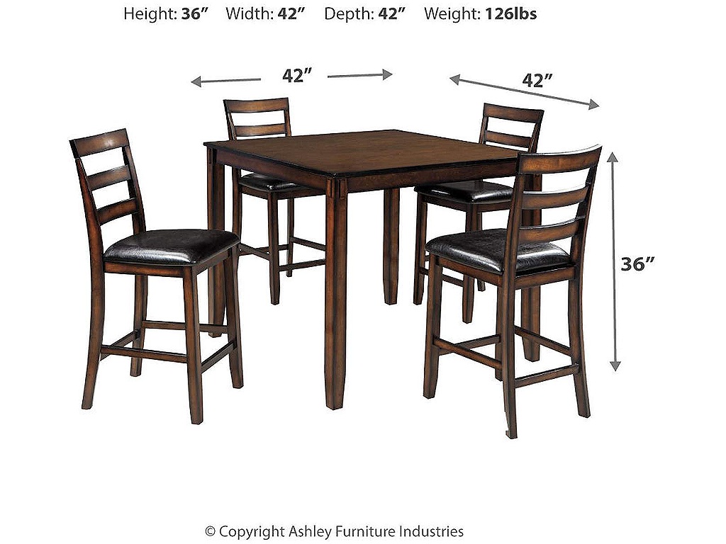 Coviar Counter Height Dining Table and Bar Stools (Set of 5) - image 3