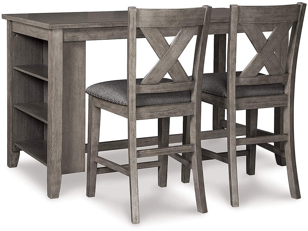 Caitbrook Counter Height Dining Table and 2 Barstools - image 1