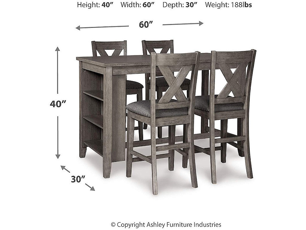 Caitbrook Counter Height Dining Table and 4 Barstools - image 9