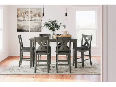 Caitbrook Counter Height Dining Table and Bar Stools (Set of 7)