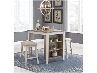 Skempton Counter Height Dining Table and Bar Stools (Set of 3)