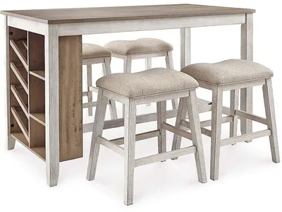 Skempton Counter Height Dining Table and 4 Barstools