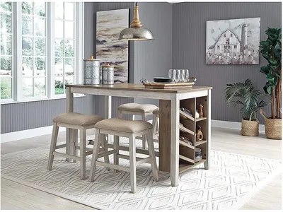 Skempton Counter Height Dining Table and 4 Barstools - Alternative View