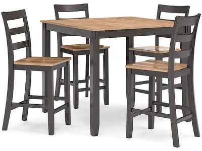 Gesthaven Counter Height Dining Table and 4 Barstools (Set of 5)