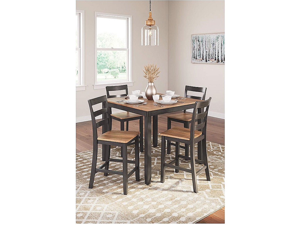 Gesthaven Counter Height Dining Table and 4 Barstools (Set of 5) - image 4