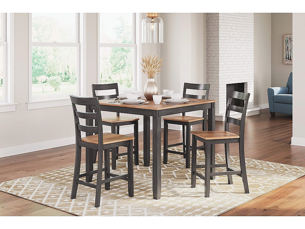 Gesthaven Counter Height Dining Table and 4 Barstools (Set of 5) - image 1