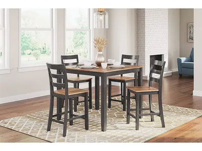 Gesthaven Counter Height Dining Table and 4 Barstools (Set of 5)