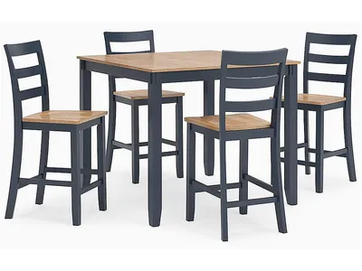 Gesthaven Counter Height Dining Table and 4 Barstools (Set of 5)
