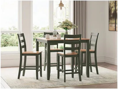 Gesthaven Counter Height Dining Table and 4 Barstools (Set of 5) - Alternative View