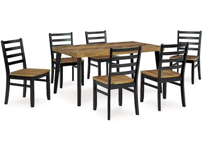 Blondon Dining Table and 6 Chairs (Set of 7)