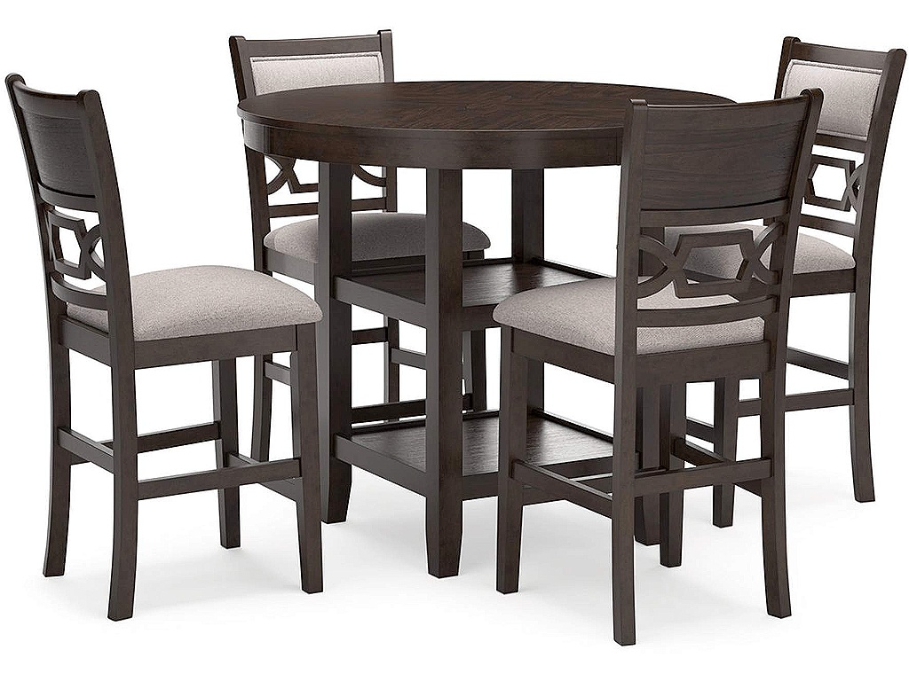 Langwest Counter Height Dining Table and 4 Barstools (Set of 5) - main image
