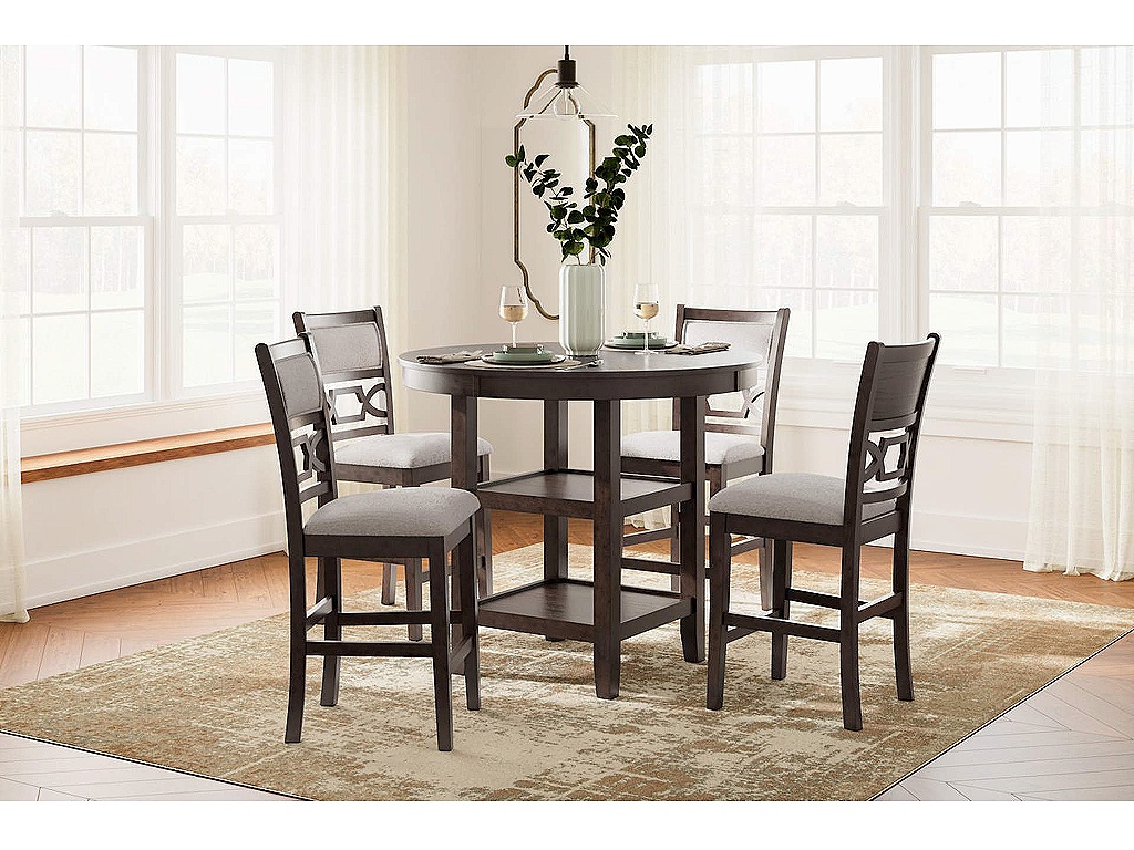 Langwest Counter Height Dining Table and 4 Barstools (Set of 5) - image 1