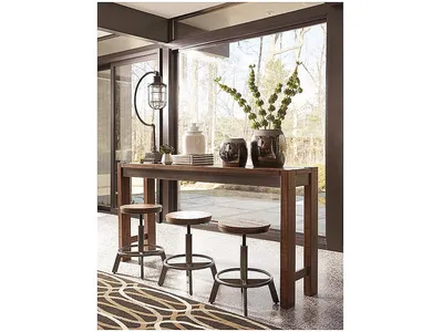 Torjin Counter Height Dining Table with 4 Barstools