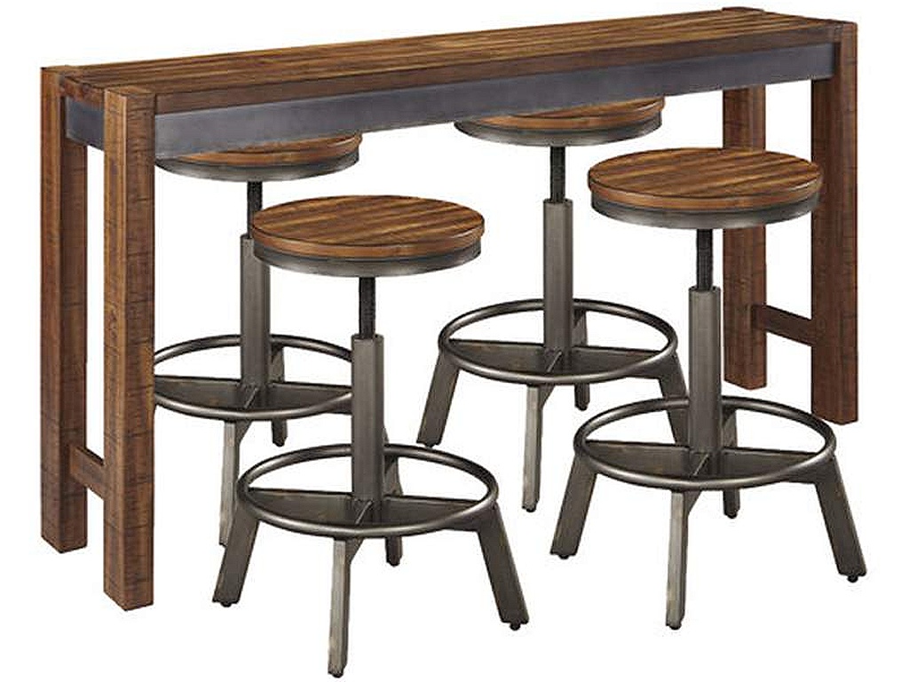Torjin Counter Height Dining Table with 4 Barstools - image 1