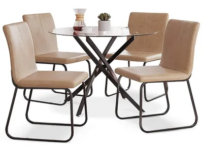 Pharwynn Dining Table and 4 Chairs