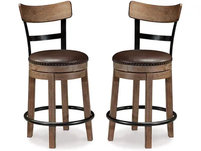 Pinnadel Counter Height Bar Stool (Set of 2)