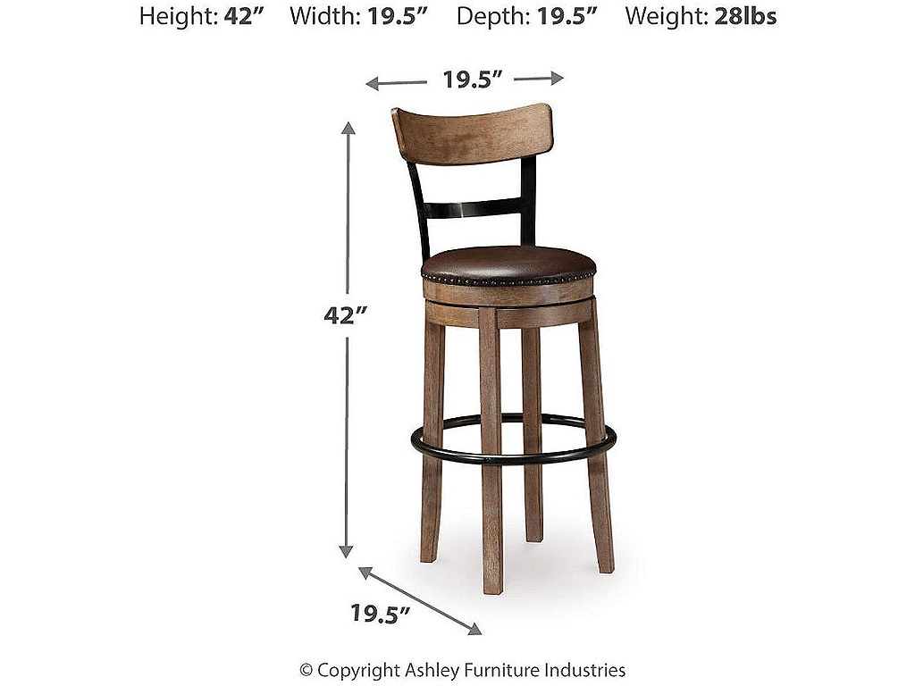 Pinnadel Bar Height Bar Stool - image 3