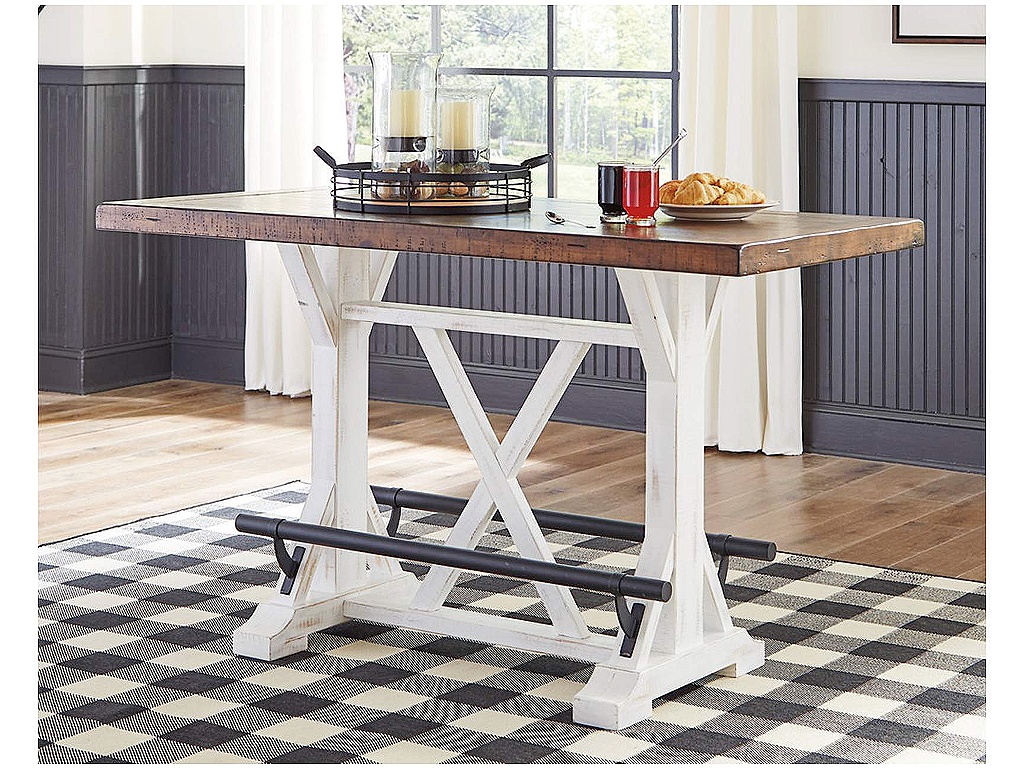 Valebeck Counter Height Dining Table, 4 Barstools and Server - image 12