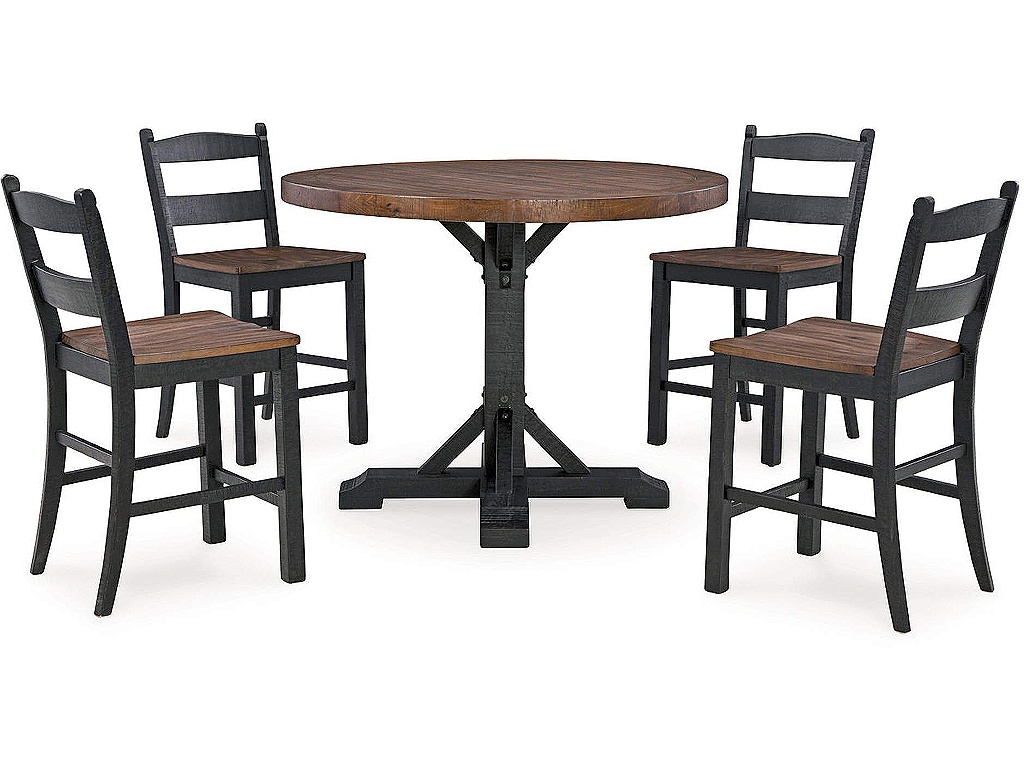 Valebeck Counter Height Dining Table and 4 Barstools - image 1
