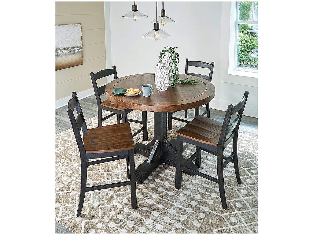 Valebeck Counter Height Dining Table and 4 Barstools - image 3